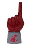 NCAA Collegiate Washington State University Cougars Licensed Burgundy Ultimate Hand Foam Finger and Silver Jersey Sleeve