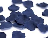 1000 Wedding Silk Rose Petals Navy Blue