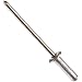 Aluminum Solid Rivet, Zinc Plated Finish, Button Head, Multi-Grip, Meets IFI Grade 30, 5/32" OD, 0.312" Head Diameter, 0.666" Length, Made in US (Pack of 100)