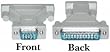 DB9 Male / DB25 Male, AT Modem Adaptor, Molded