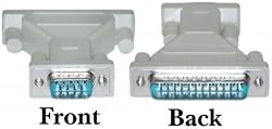 DB9 Male / DB25 Male, AT Modem Adaptor, Molded