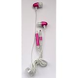 FLASH SUPERSTORE PINK IN EAR STEREO HANDFREE HEADSET WITH MICROPHONE SUITABLE FOR AMAZON KINDLE FIRE