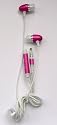 FLASH SUPERSTORE PINK IN EAR STEREO HANDFREE HEADSET WITH MICROPHONE SUITABLE FOR SAMSUNG S5620 MONTE