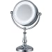 1x-10x 32 LED Lighted Touch Control Makeup Mirror and Clock