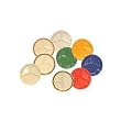 Food Service Round Compartment Lunch Plate, 10-1/4" 3-Compartment Plate, Rio Orange