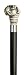 Walking Cane - Simulated Antique Scrimshaw Bulldog Head Handle-Made Of Polymer Resin. Handle Is Set On 1" Diameter Hardwood Shaft Which Tapers To 3/4". The Shaft Is 36" Long With Rubber Tip. The Shaft Is Available In Walnut Or Black.
