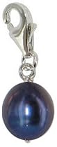 Chrysalis Sterling Silver Ladies Black Freshwater Pearl Charm