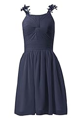 Short Lace Chiffon Junior-Bridesmaid Dress/Party Dress 