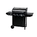 Char Broil T480 4-Burner 48,000 BTU Gas Grill, with Sideburner