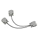 InstallerCCTV Female to 2X DB9 Male Serial Y Splitter Cable