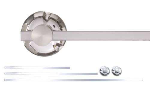 Wenko 2812100 Relingstange Basic Super-Loc - Befestigen ohne Bohren, Chrom, 40 cm lange Au Preisvergleich