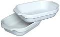 Emile Henry Couleurs 8-1/2-by-5-1/2-Inch Individual Lasagna Bakers, White