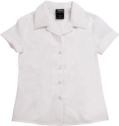 FRENCH TOAST School Uniforms Girls Short Sleeve Pointy Collar Blouse - E9324