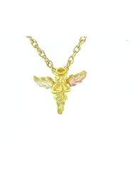 Beautiful yellow-gold Black Hills Gold Angel Pendant