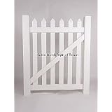 Vinyl Fencing - Contemporary Picket - Scalloped Top - 3 Picket - 60 High X 144 Wide Drive... by Longevity Vinyl Fence