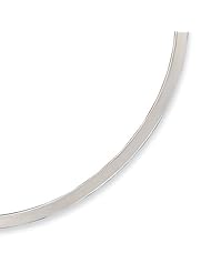 Sterling Silver Polished 4mm Neck Collar
