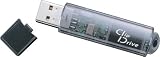 BUFFALO RUF-C512ML-K/U2 - USB 2.0 対応フラッシュメモリ「ClipDrive」 ブラックモデル, 512MB