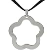Stainless Steel Polished Clover Cut-out Necklace