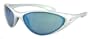 Nike Interchange Round.R Sunglasses, EV0010-005, Silver Ice Frame / Grey and Orange Lens / Blue Flash