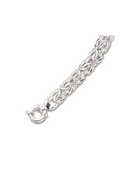 8" 160 Gauge Oval Byzantine Bracelet