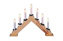 Premier Candlebridge 7-Bulb 'V' Shape Pine Colour LI96025