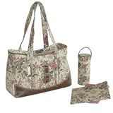 Kalencom Week-ender Diaper Bag - Tan / Pink Floral