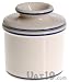 Butter Bell Butter Crock - White with Blue Banding