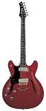 Hagstrom Viking IIP UltraLux Electric Guitar (Left-Handed, Cream Red)