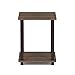 Furinno 12127WN/BR Simplistic end Table Walnut/Brown