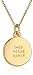 Kate Spade New York Women's Enamel Virgo Pendant Light Pink/Clear Pendant Necklace