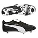 Puma King Pro Soft Ground Football Boots - Black/White/Gold - UK Size 9