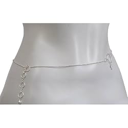 Belly Dancing Jewelry Sterling Silver Chain Length 40.25 inches
