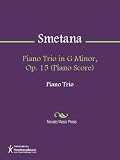 Piano Trio in G Minor, Op. 15 (Piano Score) Sheet Music