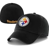 NFL Pittsburgh Steelers Franchise Fitted Hat, Black, Large