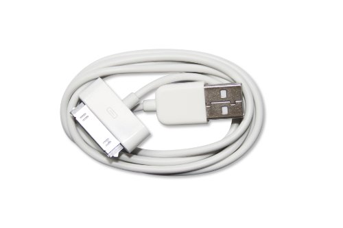 GSI Super Quality Dock Connector To USB Data And Charging Cable For Apple iPod, iPhone 4, 3G/S - Connect To PC, Laptop Or Notebook, Sync Data And Charge Device