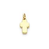 14k Small Hollow Cross Pendant