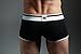 XUBA Mens Low Rise Sexy Underwear Trunk Boxer Brief Black XB01