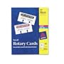 Avery Laser Rotary Cards, 2 1/6in. x 4in., Box Of 400 Cards