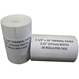 PosPaperRoll 2-1/4" x 50' Thermal Paper (50 Rolls)