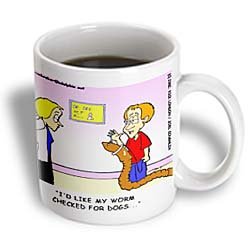 Londons Times Funny Bugs and Slugs Cartoons - Veterinarian Confusion - Mugs