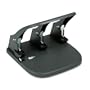 Master MP100 High-capacity 100-sheet three-hole punch, 9/32 dia. holes, letter size, gray