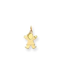 14k Yellow Gold Mini Girl Charm