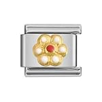 zoppini red daisy charm