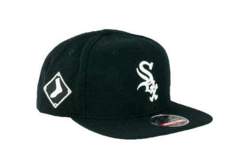 MLB Men's Chicago White Sox Blockhead Snapback Cap (Black, Adjustable)