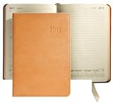 2012 Genuine British-Tan Fine Calfskin Leather Daily Journal 8'' by Graphic Image - 5.5x8
