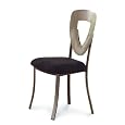 Set Of 2 Satin Chrome Plated Dining Room - Kitchen Side Chair