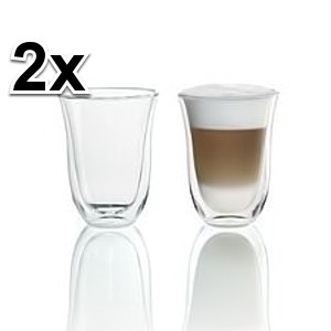 2x DeLonghi 2 Latte Macchiato Gläser