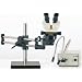 O.C. White TKSZ-D Prolite Stereo-Zoom 4.5 Binocular Microscope with Ball Bearing Base and FL3000-D "Dual-Point" Fiber Optic Light Source
