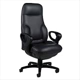 Global Total Office Concorde Leather Executive Chair 2400-18D534-BK Leather Color: Dark Green