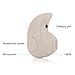 [For Right Ear] SoulBay® Mini Ultra Small Wireless Invisible Headphone Headset Earbud with Mic, Support Hands-free Calling for Bluetooth Smartphones, Perfect for Listening to Music At Work - [Coffee]